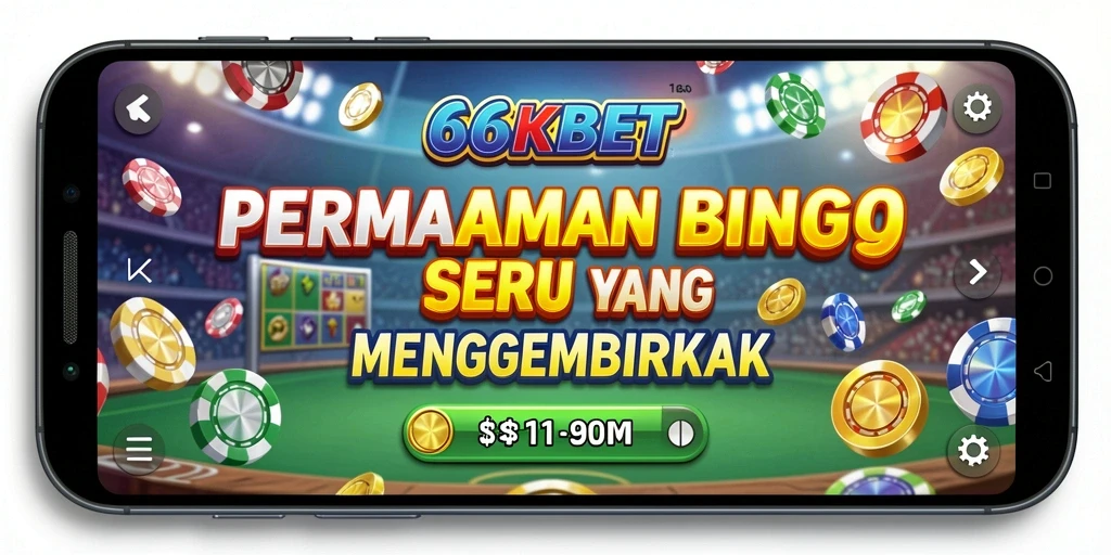 Screenshot <strong>66KBET</strong> menunjukkan momen seru permainan Bingo yang menarik.