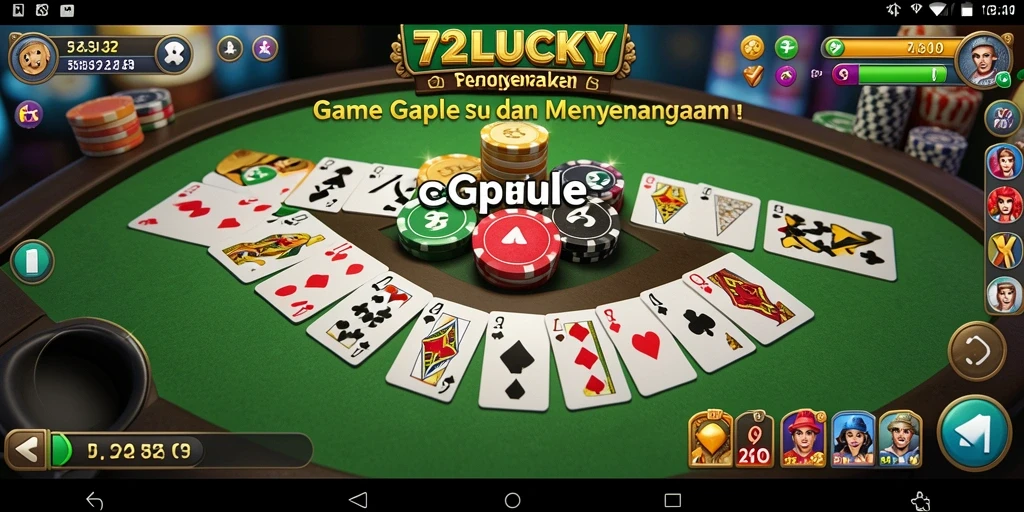 Tampilan gameplay Gaple yang seru dan interaktif.