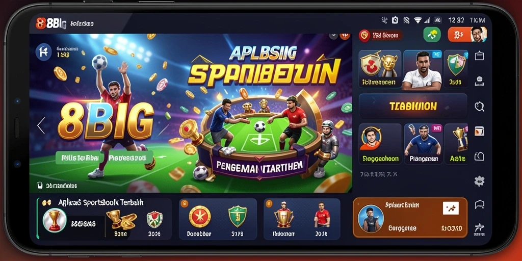 Tampilan gameplay taruhan olahraga di aplikasi 88BIG.