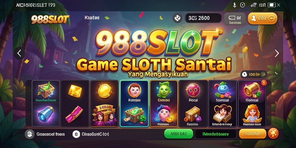 Gameplay menyenangkan dari 988SLOT dengan grafis cerah.