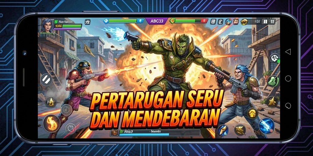 Gameplay seru di ABC33 dengan aksi pertarungan yang menegangkan.