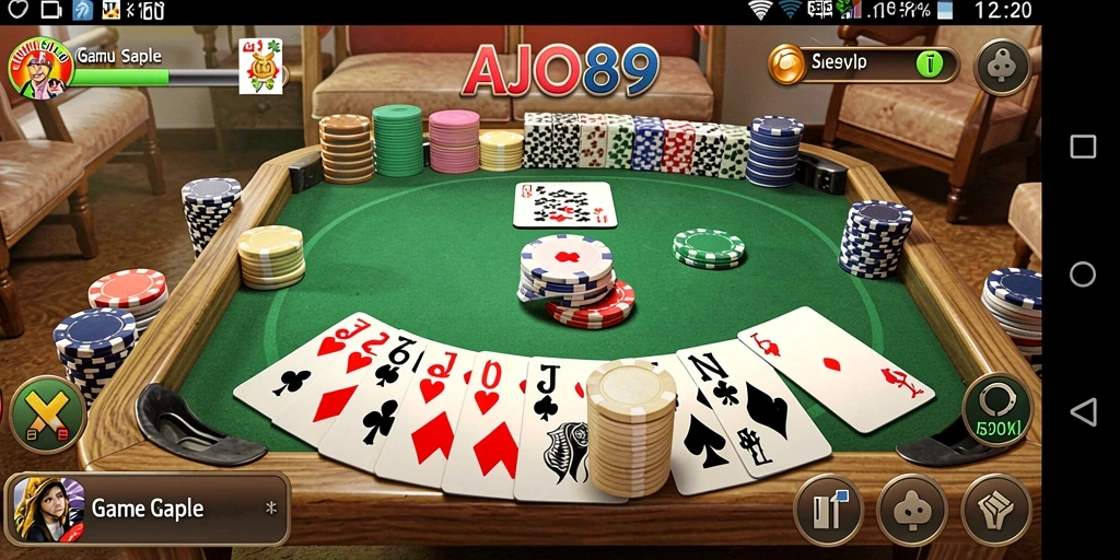 Tampilan gameplay Gaple yang seru dan interaktif.