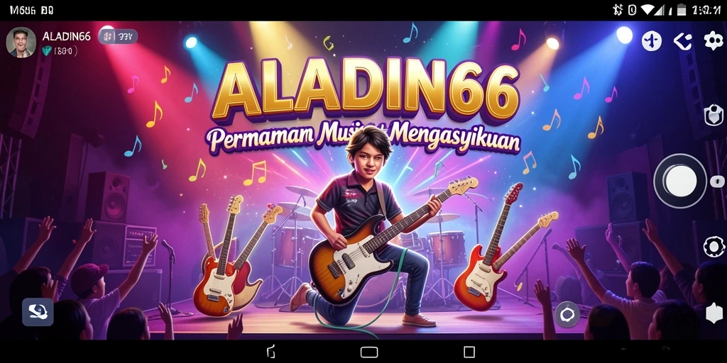 Tampilan gameplay yang menarik dan penuh warna dalam ALADIN66.