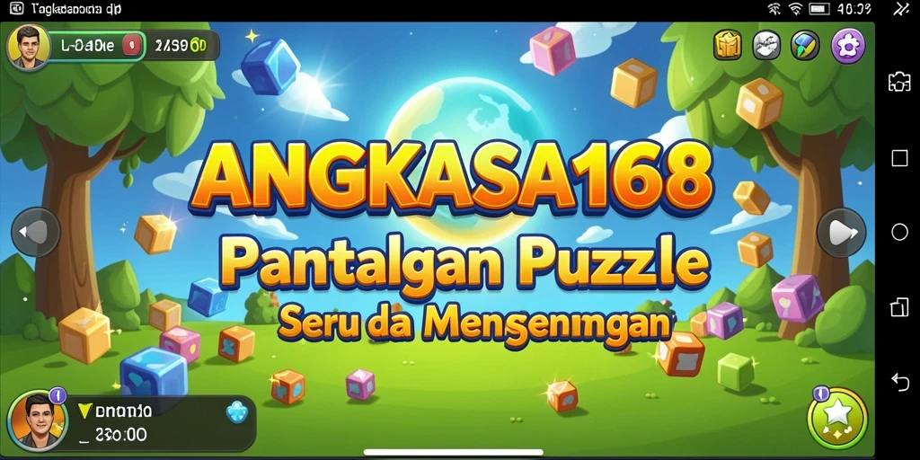 Screenshot utama ANGKASA168 menampilkan gameplay menantang Puzzle.
