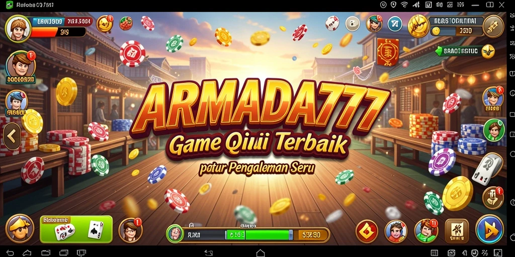 Tangkapan layar menunjukkan aksi seru dalam gameplay QiuQiu.