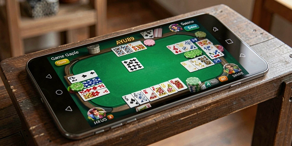 Tampilan gameplay AYU89 yang seru dalam permainan Gaple.