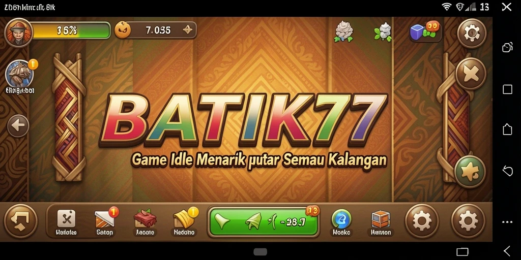 Tampilan gameplay yang cantik dan menyenangkan dari BATIK77.