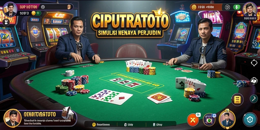 Screenshot gameplay CIPUTRATOTO yang menampilkan aksi seru dalam simulasi perjudian.