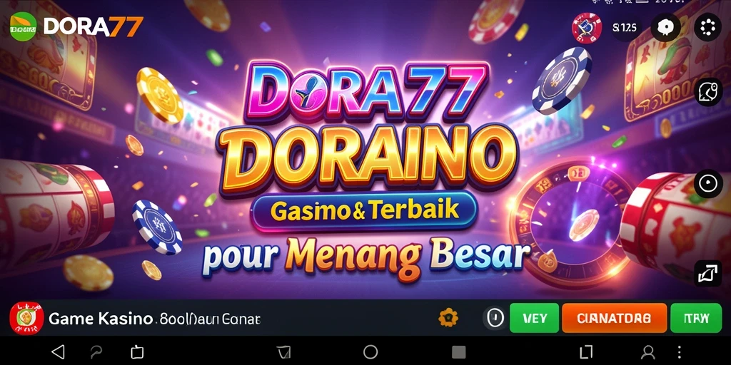 Tampilan gameplay Kasino yang mendebarkan di DORA77