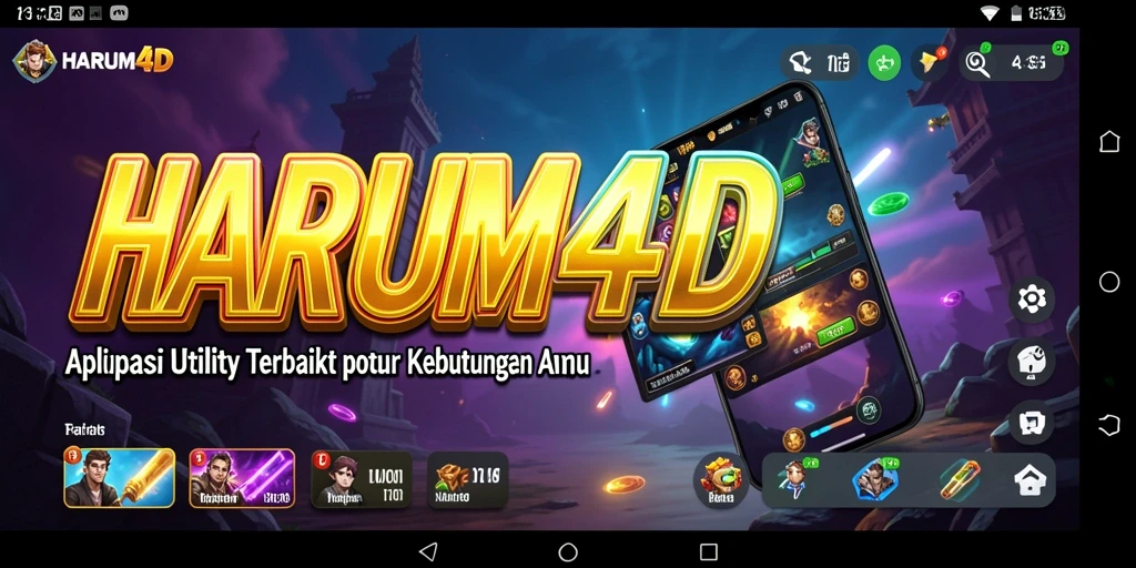 Tampilan antarmuka pengguna aplikasi HARUM4D yang intuitif dan modern
