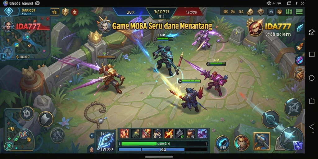 Tampilan gameplay seru dan penuh aksi di IDA777.