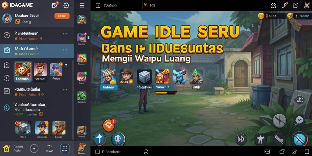Tampilan gameplay IDAGAME yang menawan dan menarik bagi pemain.