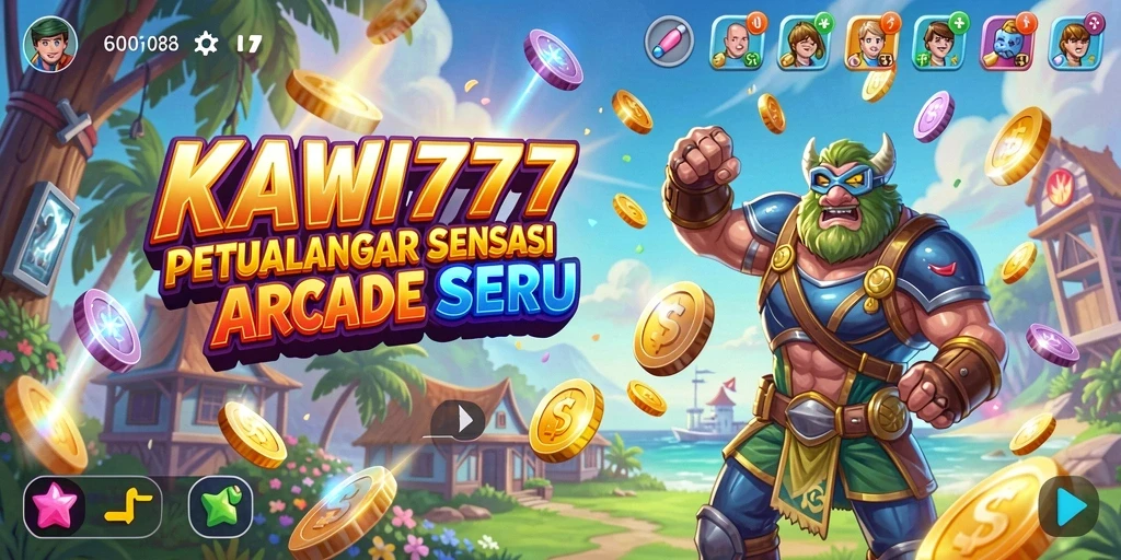 Tampilan seru gameplay KAWI777 dengan grafis menarik.