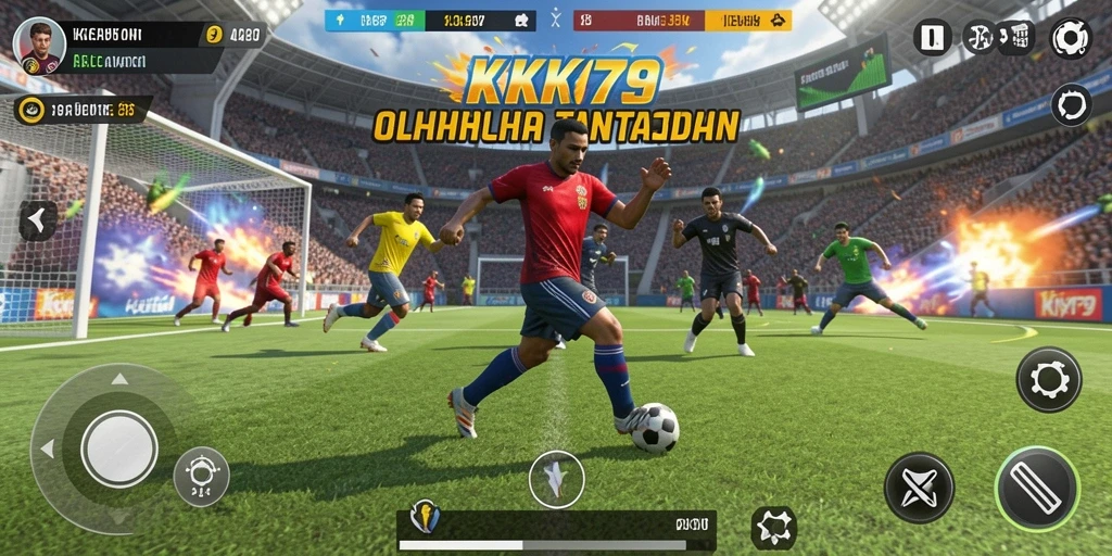 Tampilan utama KPK79 menampilkan intensitas pertandingan olahraga.