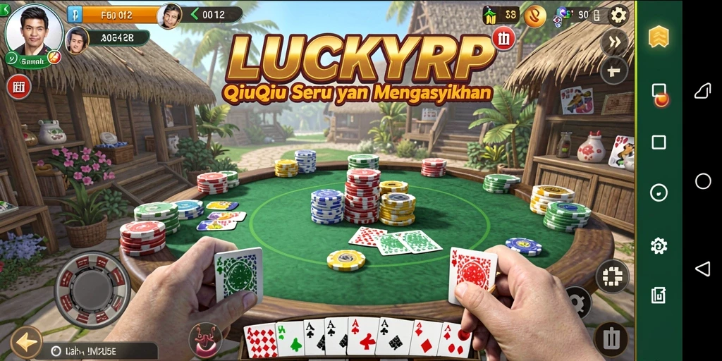 Tampilan menarik dari gameplay QiuQiu di LUCKYRP.