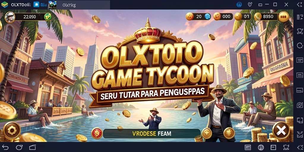 Tampilan gameplay <strong>OLXTOTO</strong> yang memukau di dunia Tycoon.