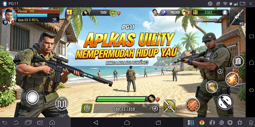 Tampilan utama PG11 yang menunjukkan berbagai fitur utility.