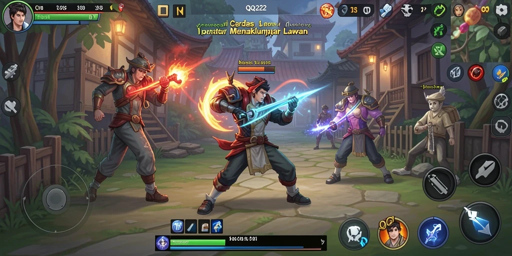 Tampilan menarik dari gameplay strategi QQ222 yang dinamis.