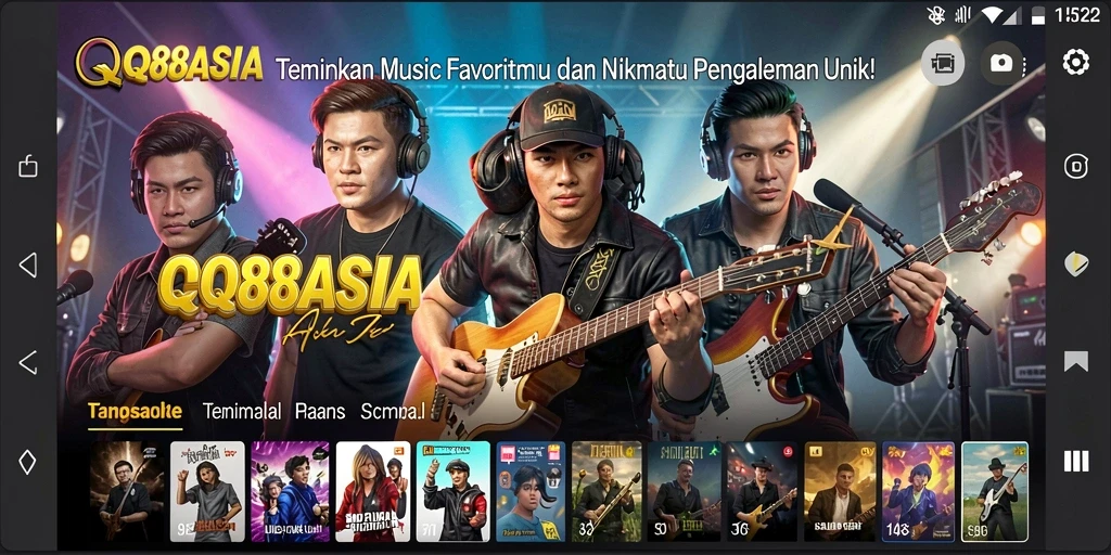 Tampilan gameplay Music di aplikasi QQ88ASIA yang seru dan interaktif.