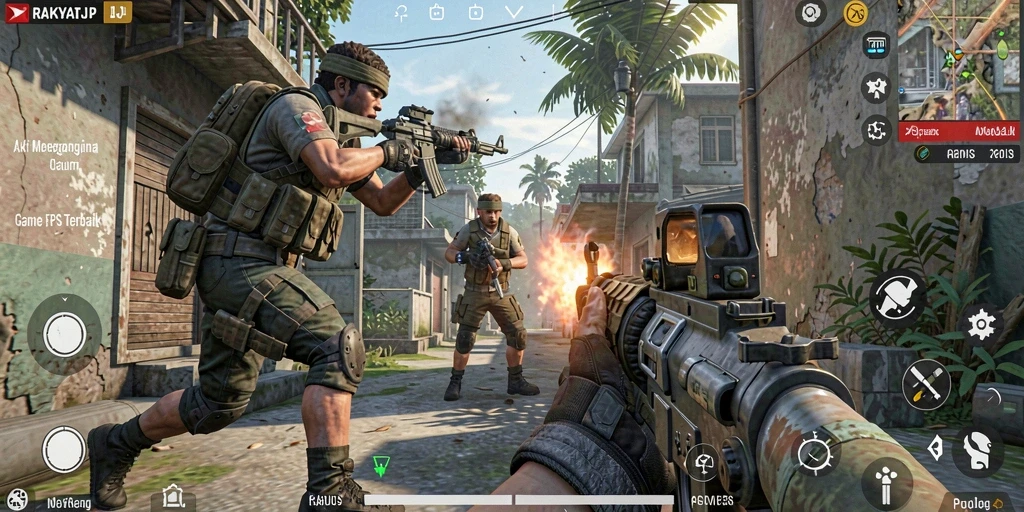 Tampilan aksi seru dari gameplay RAKYATJP yang mendebarkan.