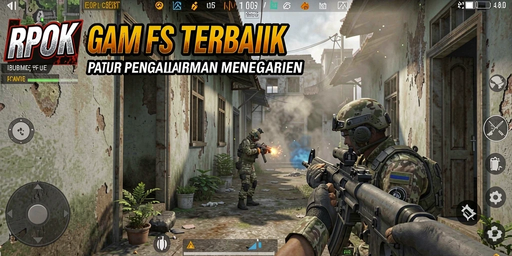 Tampilan gameplay menegangkan dalam RPOK dengan grafis memukau.