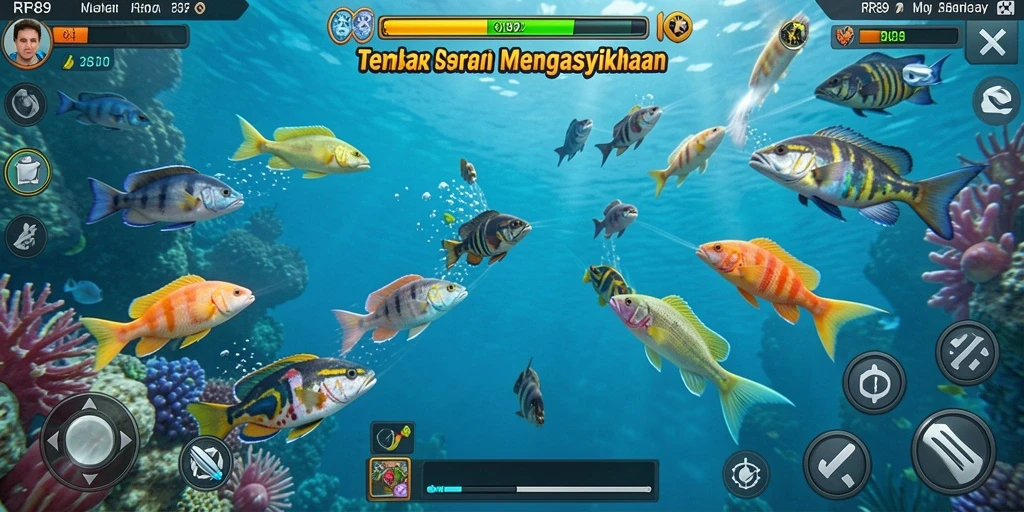 Screenshot gameplay Tembak Ikan yang mendebarkan di RR89.