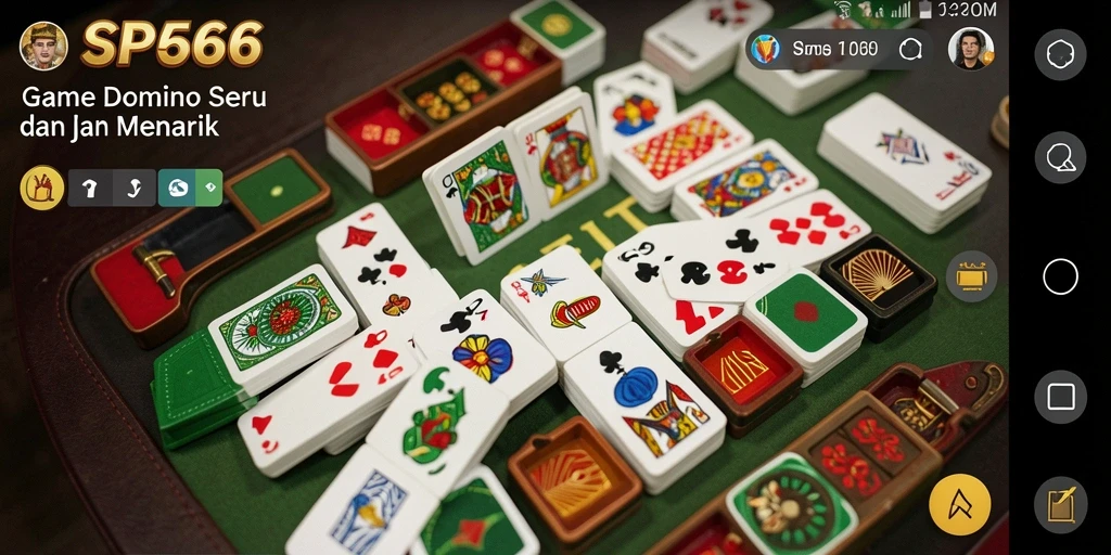 Screenshot gameplay SP666 yang menunjukkan keseruan bermain Domino.