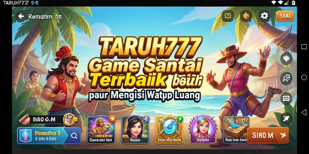 Screenshot TARUH777 menampilkan gameplay santai yang menyenangkan dan interaktif.