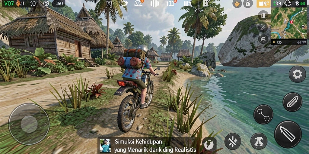 Lihat tampilan karakter dan rumah di V07 yang memukau.